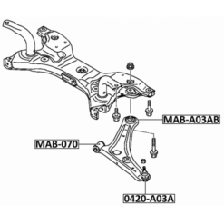 Alternative view of BALL JOINT FRONT ARM