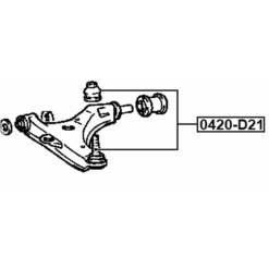 Alternative view of BALL JOINT FRONT LOWER ARM