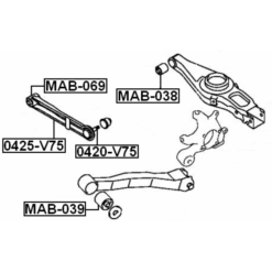 Alternative view of BALL JOINT REAR ARM
