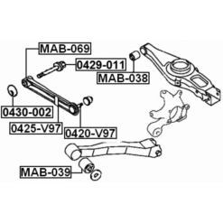 Alternative view of BALL JOINT REAR ARM