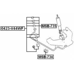 Alternative view of FRONT STABILIZER LINK / SWAY BAR LINK