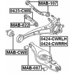 Alternative view of RIGHT REAR LOWER ARM