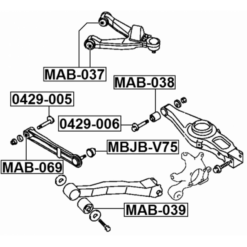 Alternative view of CAMBER ADJUSTING ECCENTRIC BOLT