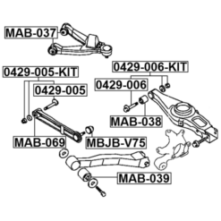 Alternative view of REPAIR KIT, CAMBER ADJUSTING ECCENTRIC BOLT