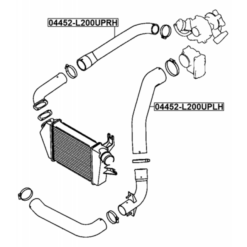 Alternative view of INTERCOOLER HOSE