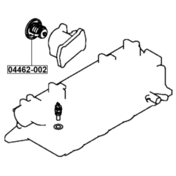 Alternative view of THERMOSTAT 82°C