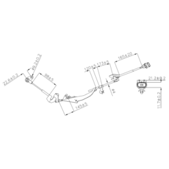 Alternative view of ABS SENSOR FRONT RIGHT