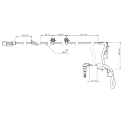 Alternative view of ABS SENSOR REAR LEFT