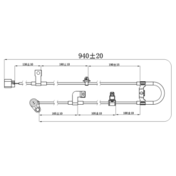 Alternative view of ABS SENSOR REAR LEFT