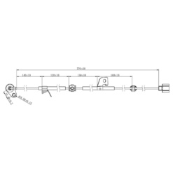 Alternative view of ABS SENSOR REAR RIGHT