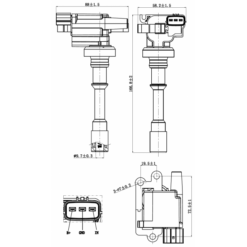 Alternative view of IGNITION COIL