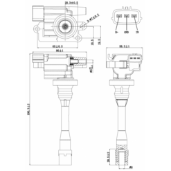Alternative view of IGNITION COIL