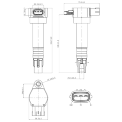 Alternative view of IGNITION COIL