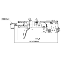 Alternative view of SHOCK ABSORBER FRONT LEFT