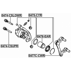 Alternative view of REAR BRAKE CALIPER REPAIR KIT (SET FOR ONE SIDE)