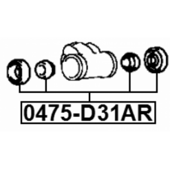 Alternative view of REAR WHEEL BRAKE CYLINDER REPAIR KIT (SET FOR ONE SIDE)