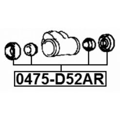 Alternative view of REAR WHEEL BRAKE CYLINDER REPAIR KIT (SET FOR ONE SIDE)