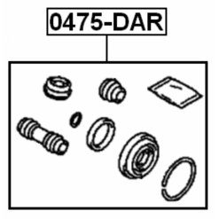 Alternative view of REAR BRAKE CALIPER REPAIR KIT (SET FOR ONE SIDE)