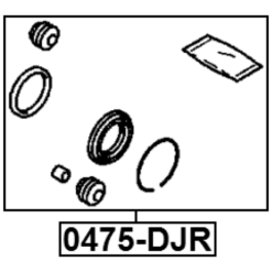 Alternative view of REAR BRAKE CALIPER REPAIR KIT (SET FOR ONE SIDE)