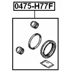 Alternative view of FRONT BRAKE CALIPER REPAIR KIT (SET FOR ONE SIDE)
