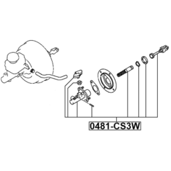 Alternative view of CLUTCH MASTER CYLINDER