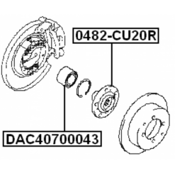 Alternative view of REAR WHEEL HUB WITHOUT BEARING