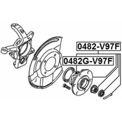 Alternative view of FRONT WHEEL HUB