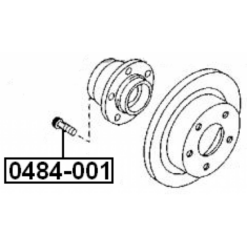 Alternative view of WHEEL STUD