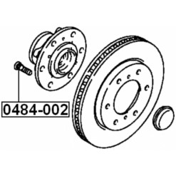 Alternative view of WHEEL STUD