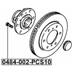 Alternative view of WHEEL STUD PCS 10