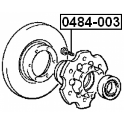 Alternative view of WHEEL STUD