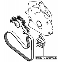 Alternative view of TENSION PULLEY