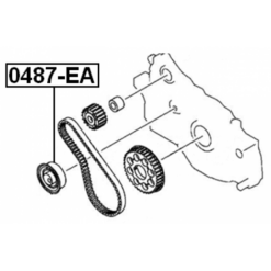 Alternative view of BALANCE SHAFT TENSION PULLEY