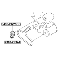 Alternative view of BELT TENSIONER