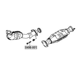 Alternative view of EXHAUST PIPE MOUNTING BOLT