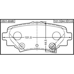 Alternative view of PAD KIT, DISC BRAKE, REAR