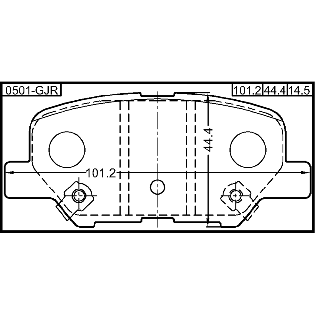 PAD KIT, DISC BRAKE, REAR - Image 2