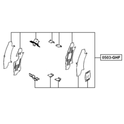 Alternative view of DISC BRAKE CLIP SET