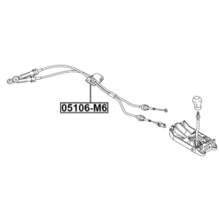 Alternative view of TRANSMISSION GEAR CHANGE CABLE