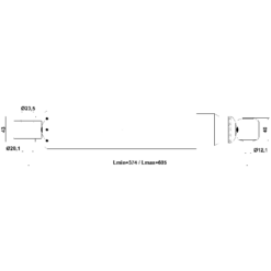 Alternative view of REAR SHOCK ABSORBER GAS.TWIN TUBE