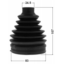 Alternative view of BOOT OUTER CV JOINT KIT PVC 83X107X24.5