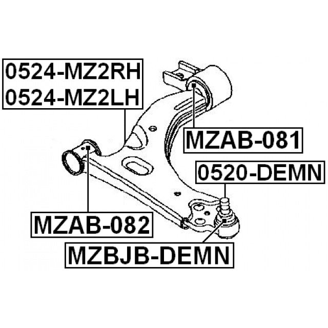 BALL JOINT FRONT LOWER ARM - Image 2