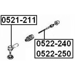 Alternative view of STEERING TIE ROD END