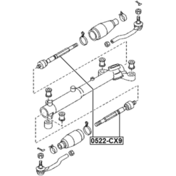 Alternative view of STEERING TIE ROD