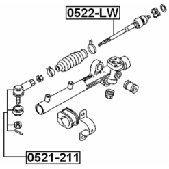Alternative view of STEERING TIE ROD