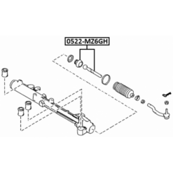 Alternative view of STEERING TIE ROD
