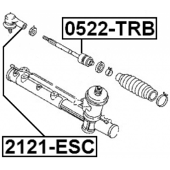 Alternative view of STEERING TIE ROD
