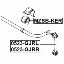 Alternative view of REAR RIGHT STABILIZER LINK / SWAY BAR LINK