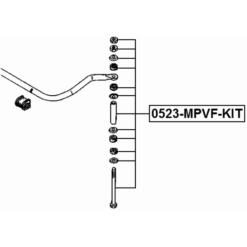 Alternative view of FRONT STABILIZER LINK / SWAY BAR LINK 4WD