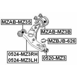 Alternative view of LEFT FRONT ARM